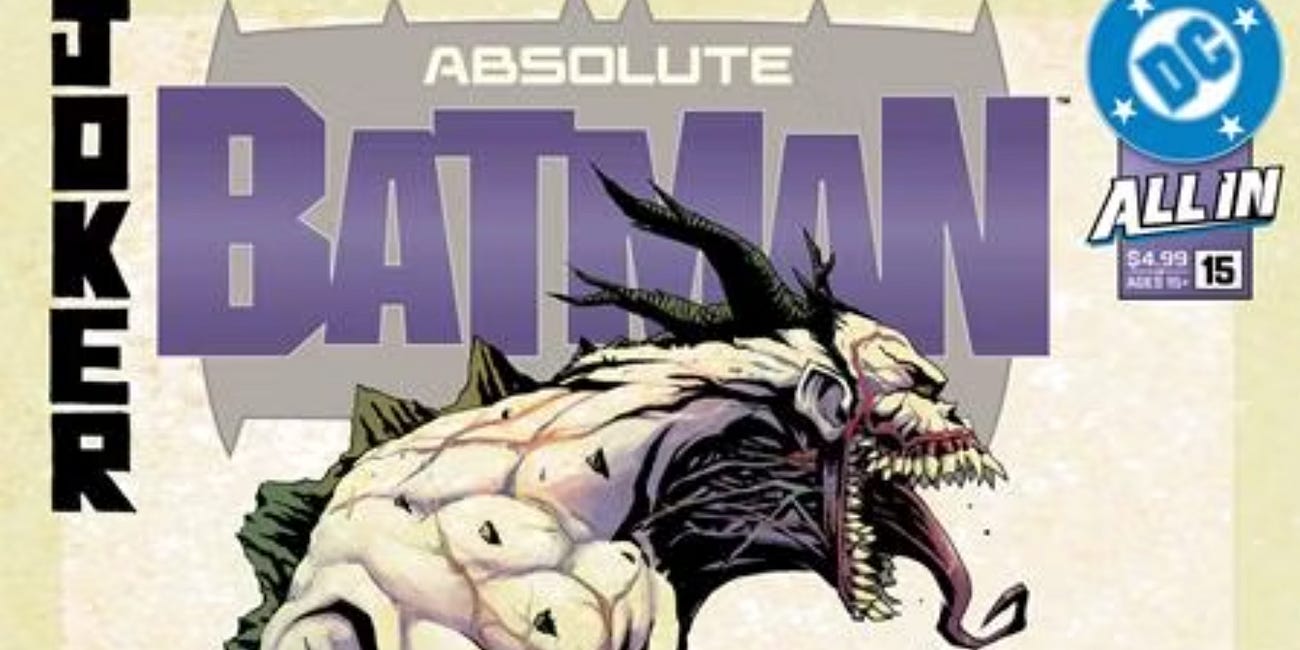 DC Comics Posts Absolute Batman #15 Sells Over 300,000 Copies With Variant Cover Scheme