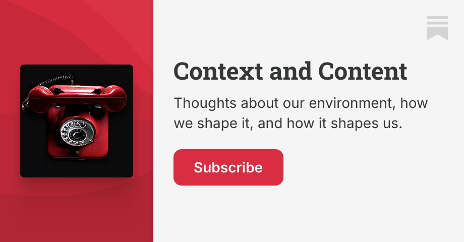 Context and Content | Alex Reynolds | Substack