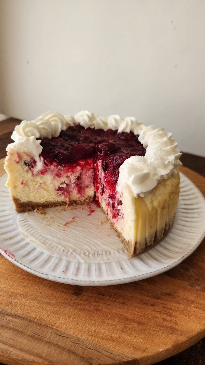 cheesecake y pan mollete
