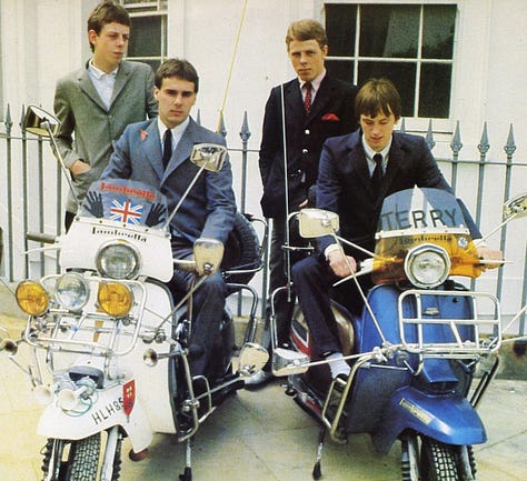 The Mods, Mod fashion, Mod scooters