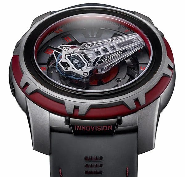 The InnoVision2 concept watch was introduced last year to showcase new technologies Ulysse Nardin is researching. The InnoVision2 concept watch was introduced last year to showcase new technologies Ulysse Nardin is researching.