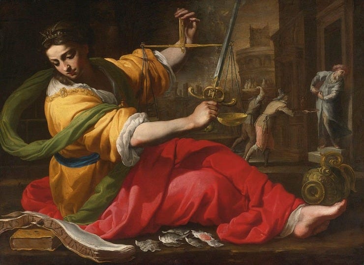 Bernardino Mei, Allegory of Justice (1656)