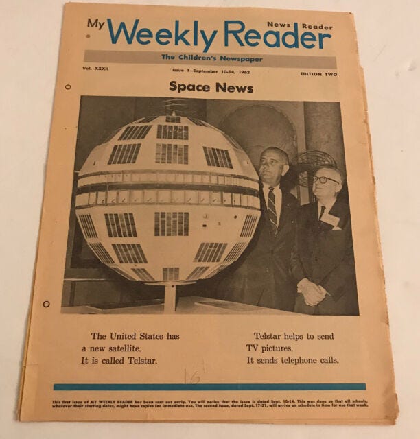 1964 Weekly Reader - The Children’s Newspaper - Space News Cover | eBay