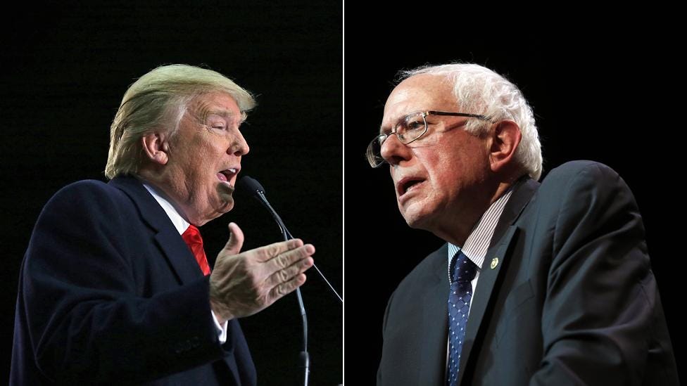 A Point of View: Why Donald Trump and Bernie Sanders aren't as  revolutionary as they appear - BBC News