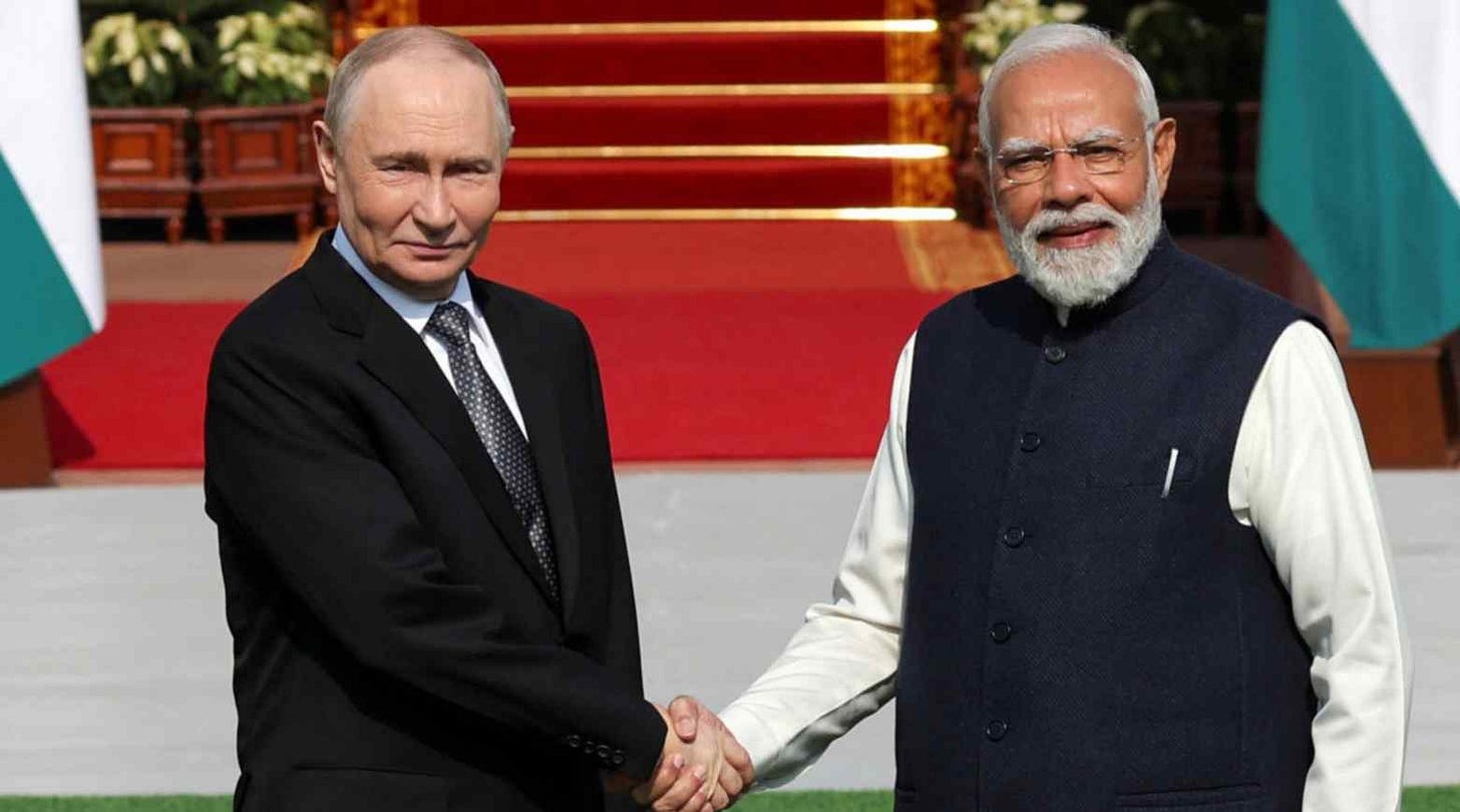 Modi and Putin agree to boost trade to $100bn, reshape defense ties -  Nikkei Asia