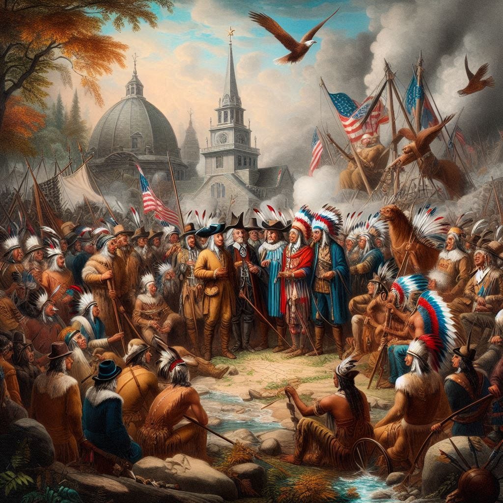 1621 First Native American / Colonist Peace Treaty