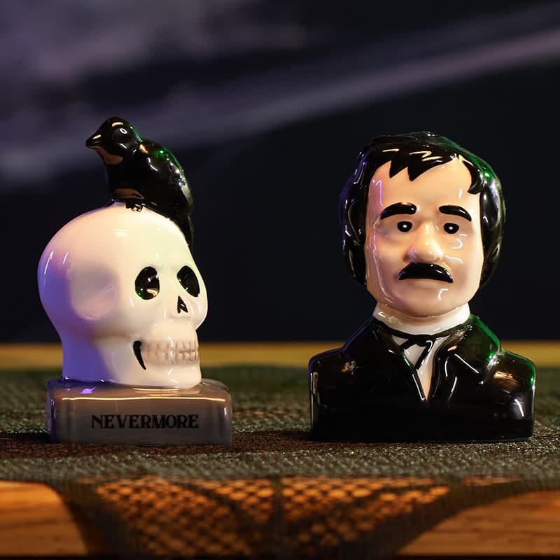 Poe And Raven Salt and Pepper Set Poe And Raven Salt and Pepper Set