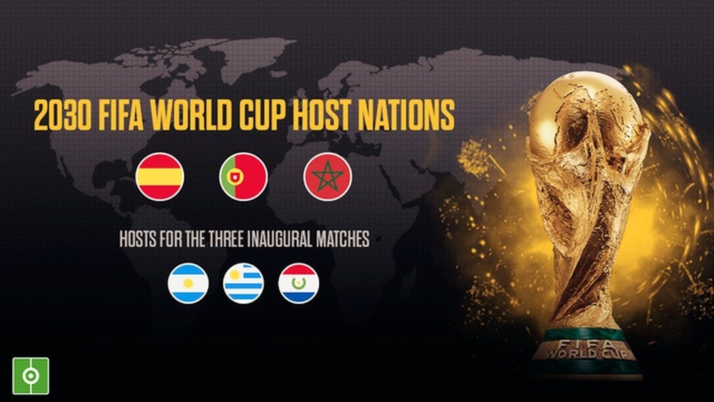 OFFICIAL: Spain, Morocco and Portugal to host 2030 World Cup OFFICIAL: Spain, Morocco and Portugal to host 2030 World Cup