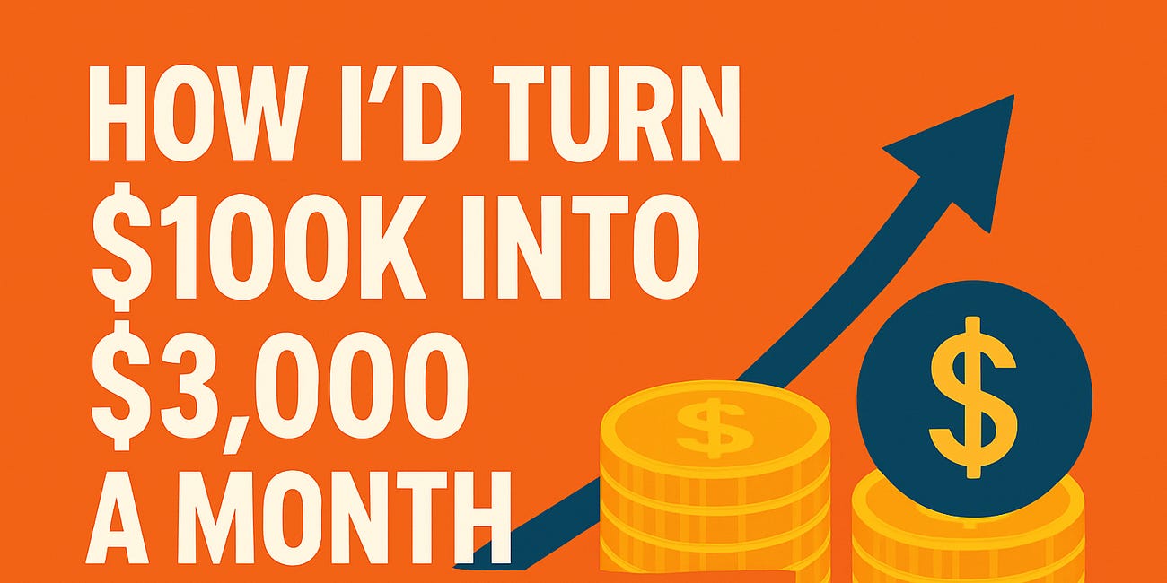 Turn $100K Into $3,000 A Month In Dividends