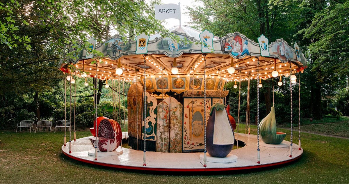 laila gohar spins a carousel of vegetables for arket during milan design week laila gohar spins a carousel of vegetables for arket during milan design week