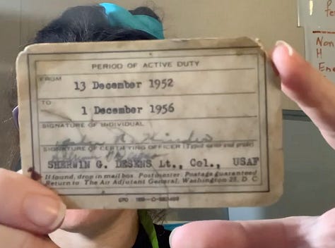 Electromagnetic Drone from 1950, employment proof, handwritten wedding list of her Rothschild mum / parents, employment proof