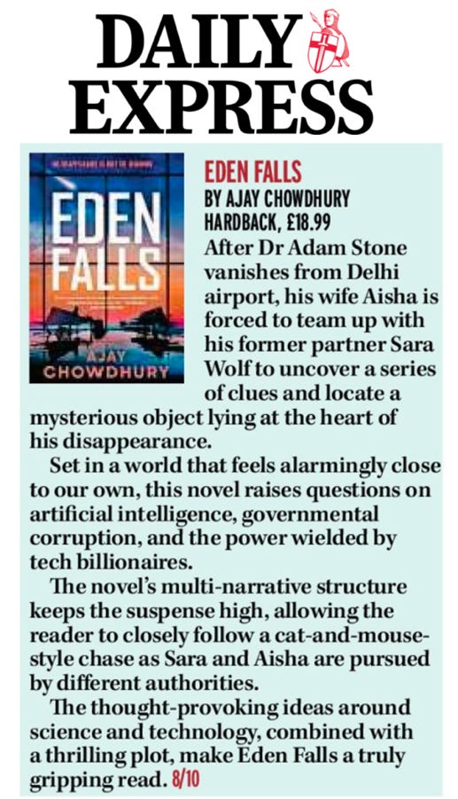 Daily Express review of Eden Falls Daily Express review of Eden Falls