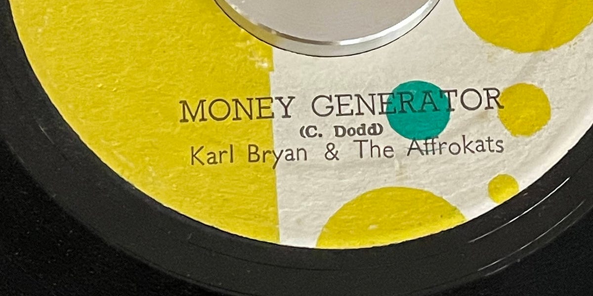 【名インスト】KARL BRYAN /A HOUSE IS NOT A  Karl Bryan and The Affrokats - Money Generator