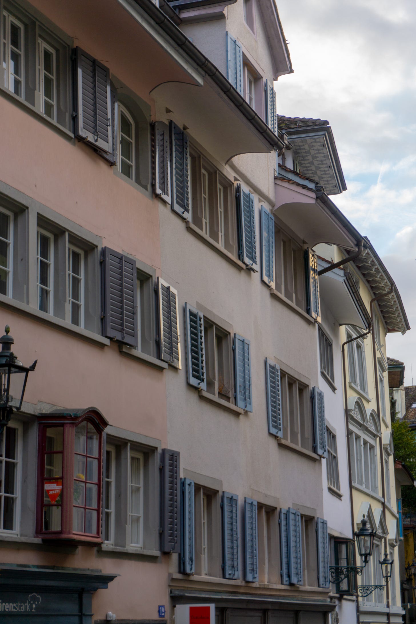 Row of buildings in Zurich