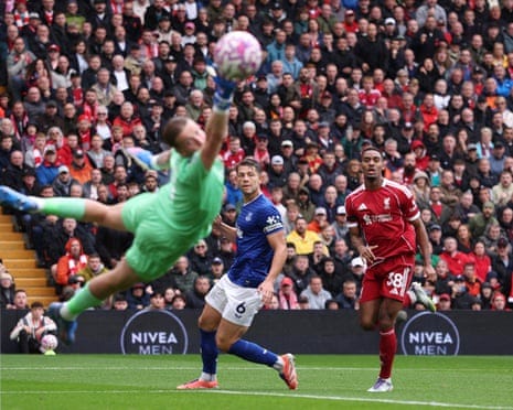 Gravenberch and Ekitiké on target as Liverpool stay perfect against Everton  | Premier League | The Guardian