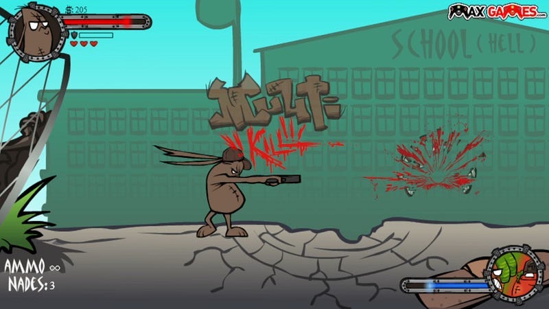 Gangsta Bean getting a Multi-Kill bonus in Gangsta Bean