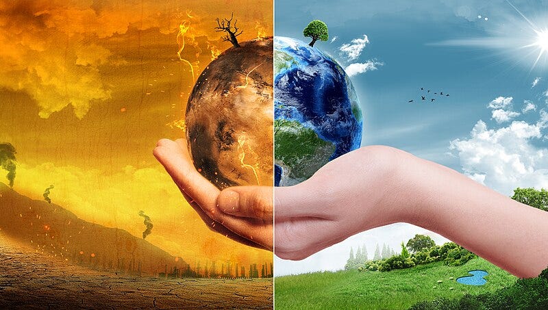 A hand holding a planet and a tree

Description automatically generated
