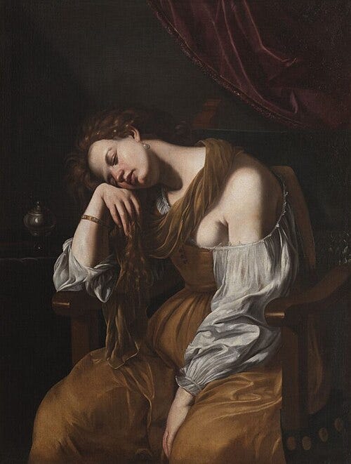 File:Artemisia Gentileschi — Conversione della Maddalena (Maria Maddalena penitente.jpg