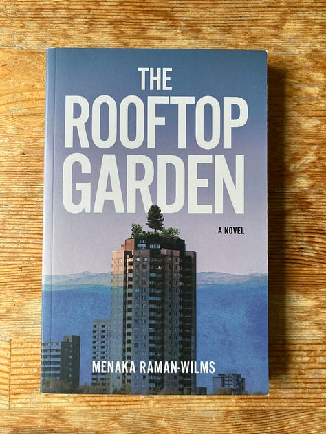 6 different images, books lying on a table or being held up by my hand: Audition by Katie Kitamura, Lion by Sonya Walger, The Rooftop Garden by Menaka Raman-Wilms, A Convergence of Solitudes by Anita Anand, The Immortal Woman by Su Chang, and The Parisian by Isabella Hammad