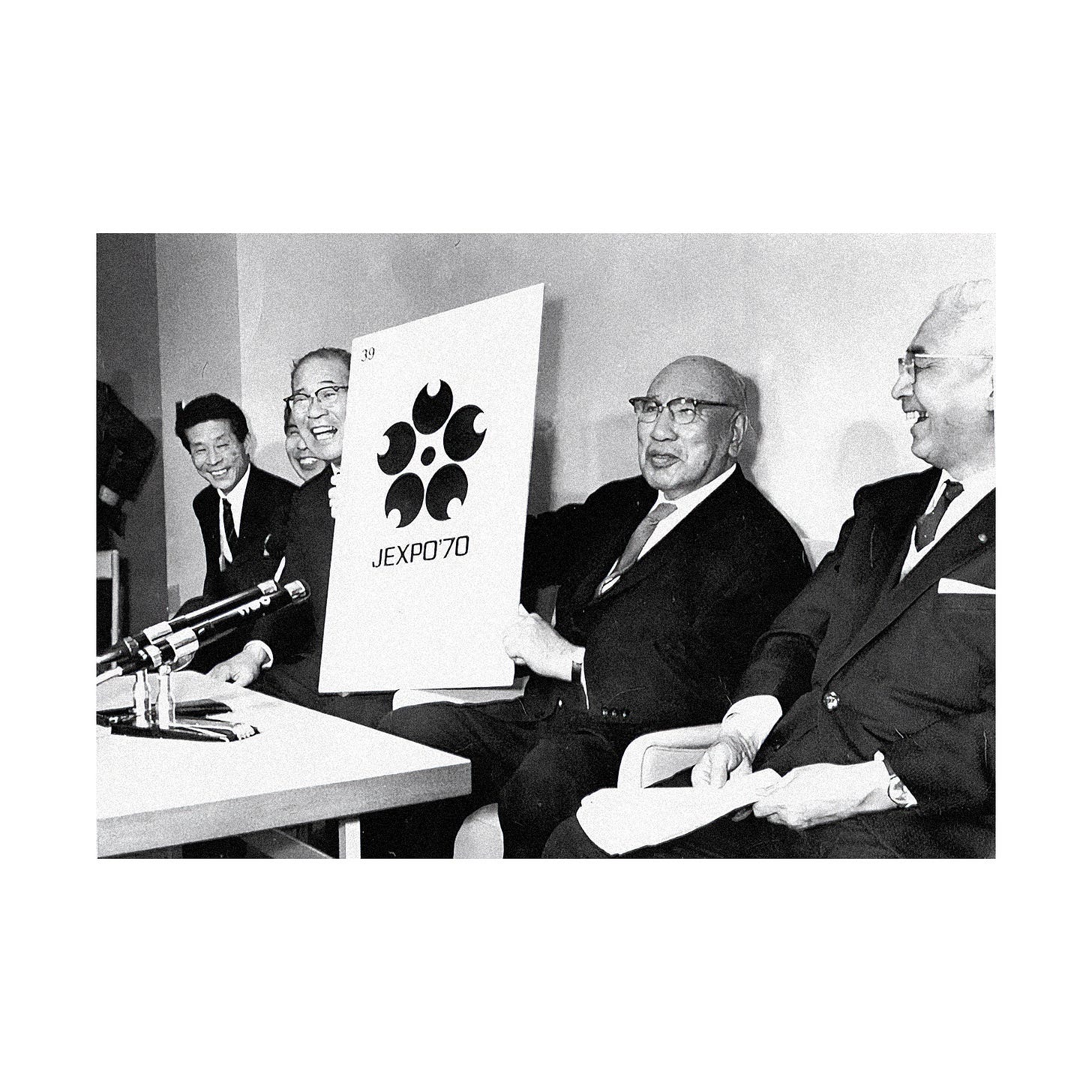 The Expo 70 committee select the winning design The Expo 70 committee select the winning design