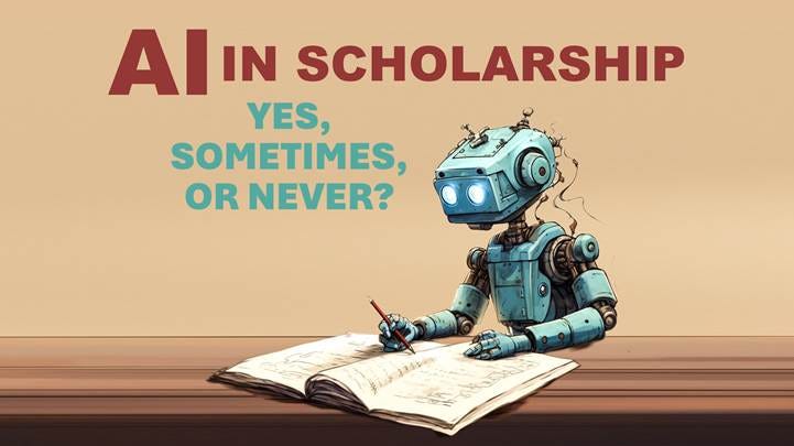 AI in Scholarship: Yes, Sometimes, or Never?