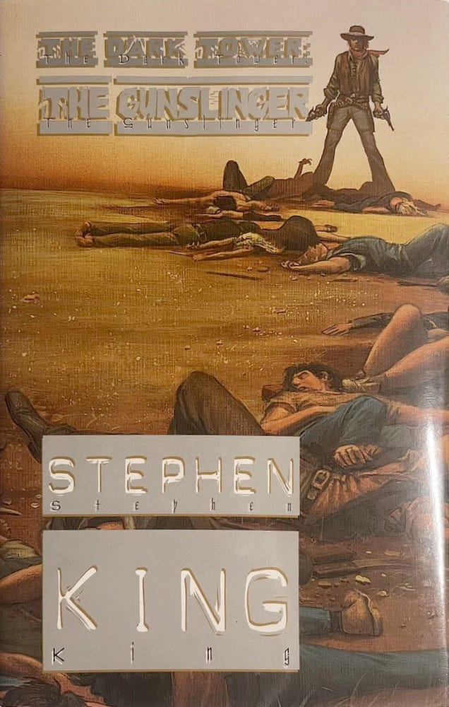 Cover illustration for the third edition of THE GUNSLINGER by Stephen King, published by Donald M Grant.