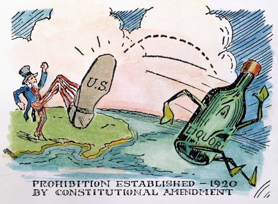 Prohibition Cartoon Namerican Cartoon On The Establishment Of Prohibition  In The United States In 1920 Poster Print by (24 x 36)
