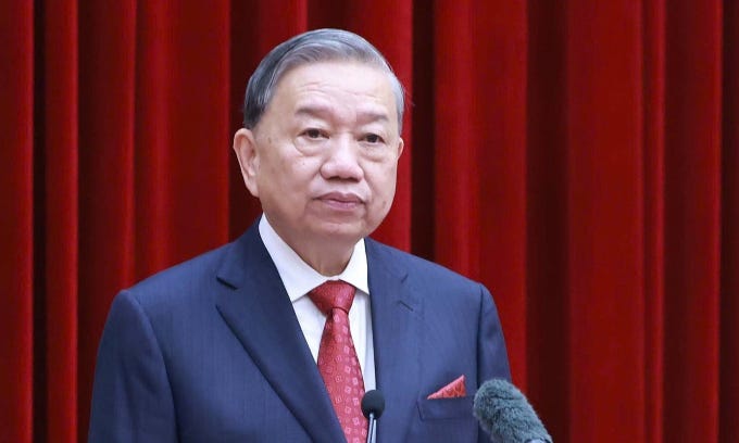 Tổng Bí thư Tô Lâm phát biểu bế mạc Hội nghị Trung ương 15, sáng 23/12. Ảnh: TTXVN