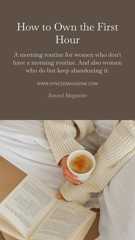 first thing in the morning