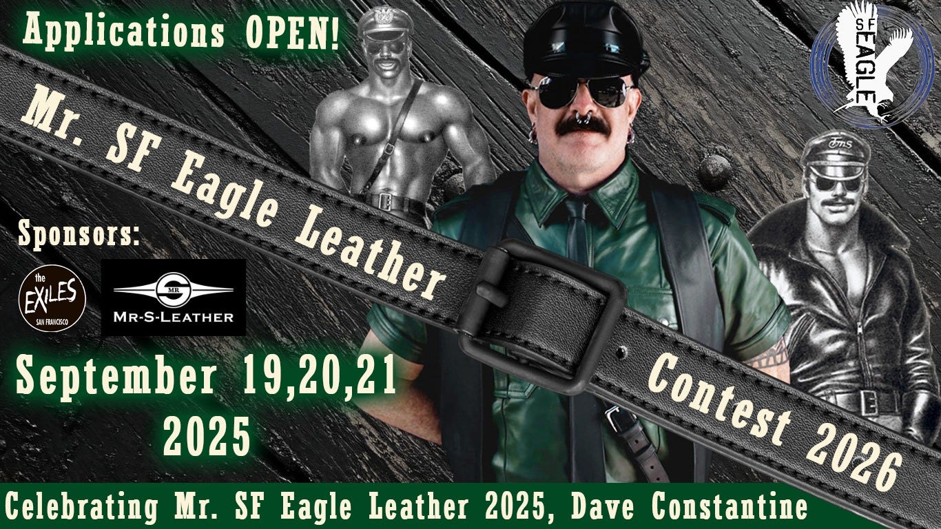 May be an image of 2 people, leather and text