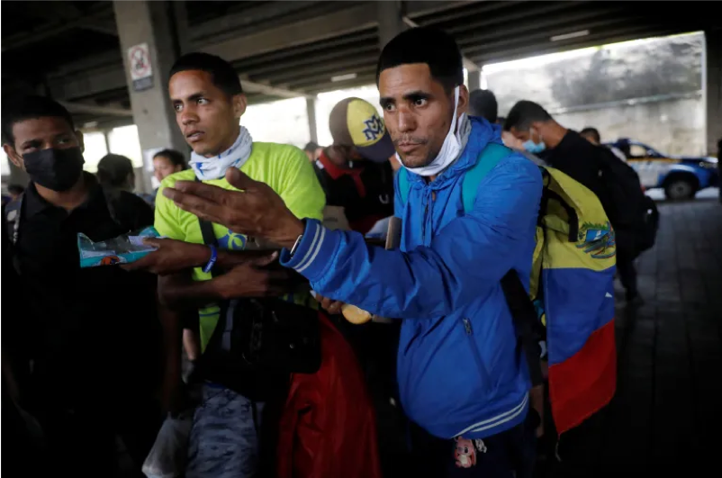 The Venezuelans asylum seekers at the border with Mexico [File: Luis Echeverria/Reuters]