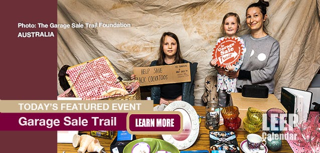 Garage Sale Trail is a nationwide fundraiser and event in Australia. Photo from The Garage Sale Trail Foundation. Garage Sale Trail is a nationwide fundraiser and event in Australia. Photo from The Garage Sale Trail Foundation.
