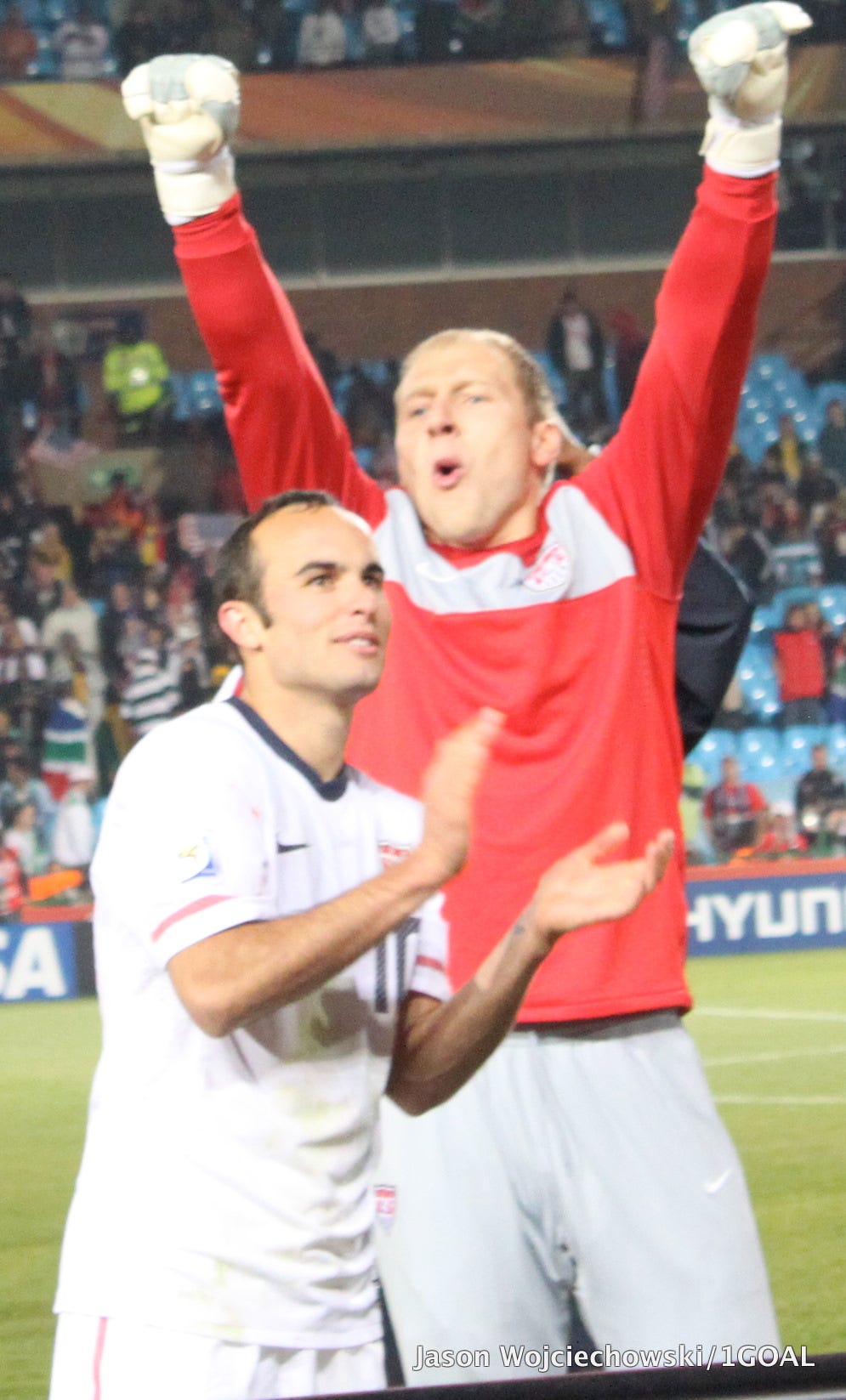 File:Landon Donovan and Brad Guzan.jpg - Wikimedia Commons
