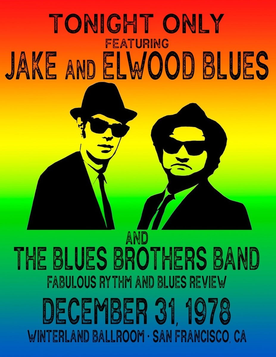 THE BLUES BROTHERS LIVE DVD - WINTERLAND BALLROOM DEC 31 1978 | eBay