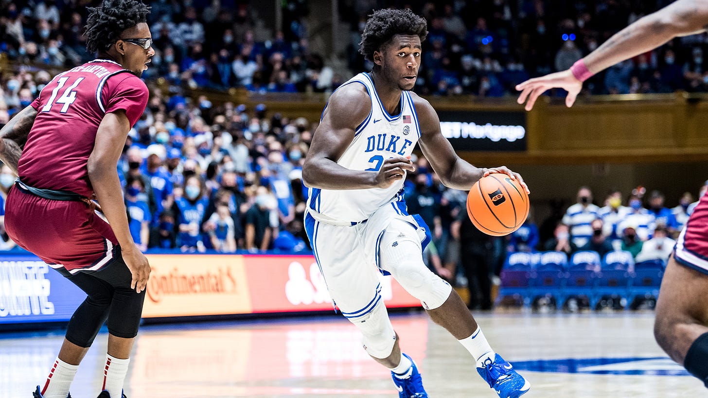 AJ Griffin - 2021-22 - Men's Basketball - Duke University