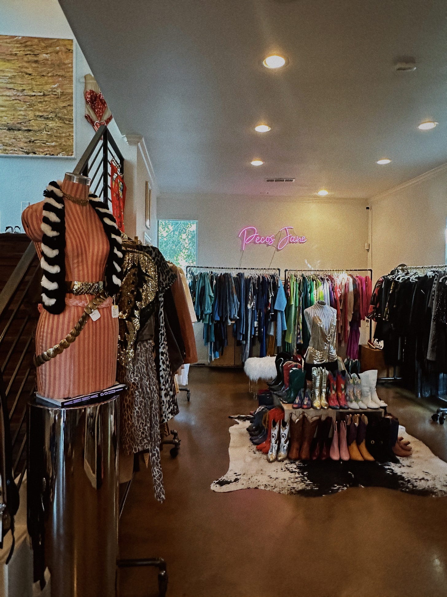 pecos jane vintage store in austin texas on east 11th street district filled with western, designer and amazing vintage finds 