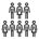 Group of people outline