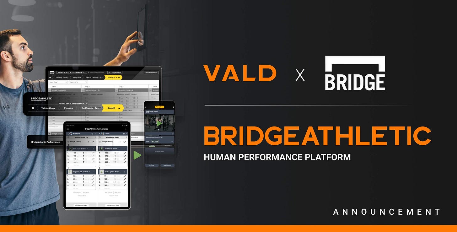 VALD Acquires BridgeAthletic: Creating the world’s most advanced performance technology platform VALD Acquires BridgeAthletic: Creating the world’s most advanced performance technology platform