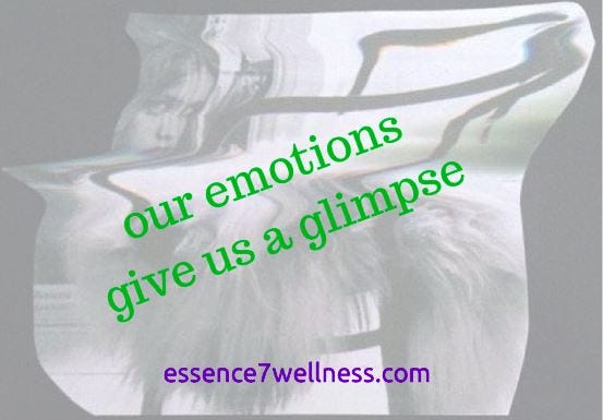 our emotions give us a glimpse