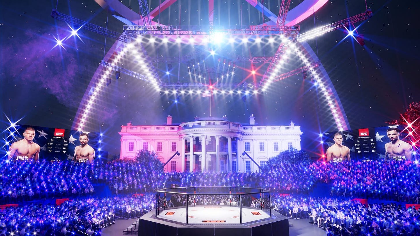 The White House gets ready for the UFC - AS USA