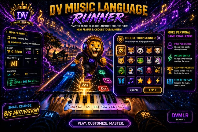 DV Music Language Runner artwork