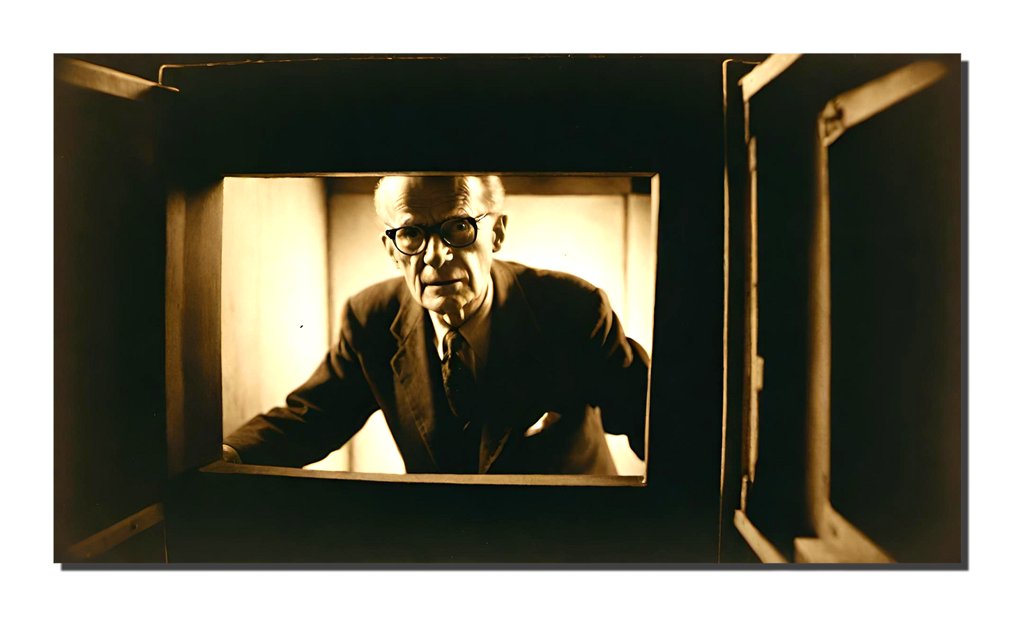 BF Skinner, making observations about you so he can modify your behavior.