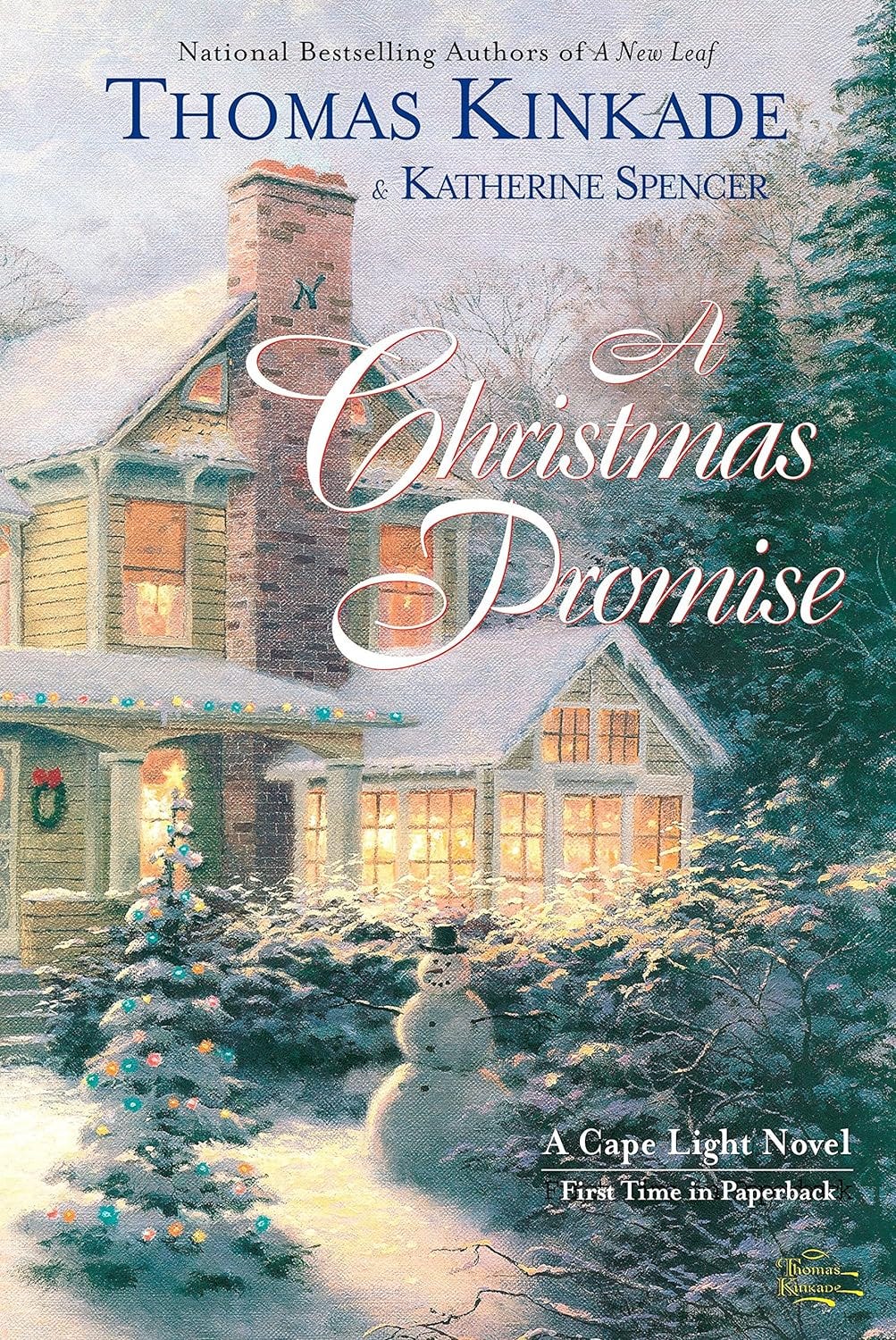 Book cover is a painting of a house in the snow, with warm light glowing in the windows