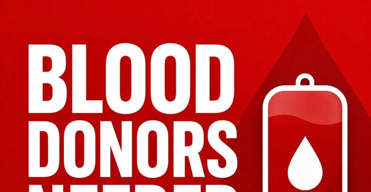 Local Blood Supply Drops to Critical 1–2-Day Supply