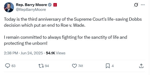 Time to celebrate the DOBBS decision and the END of Roe v Wade