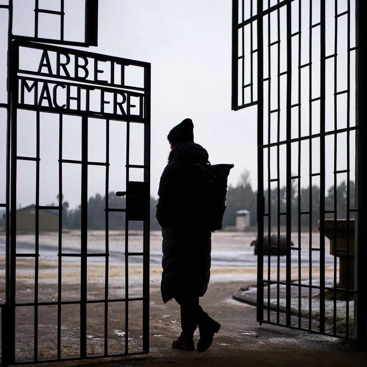 The gated entrance of the Nazi concentration camp Sachsenhausen in Oranienburg, Germany. The gated entrance of the Nazi concentration camp Sachsenhausen in Oranienburg, Germany.