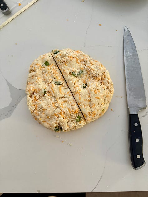 sourdough scones process