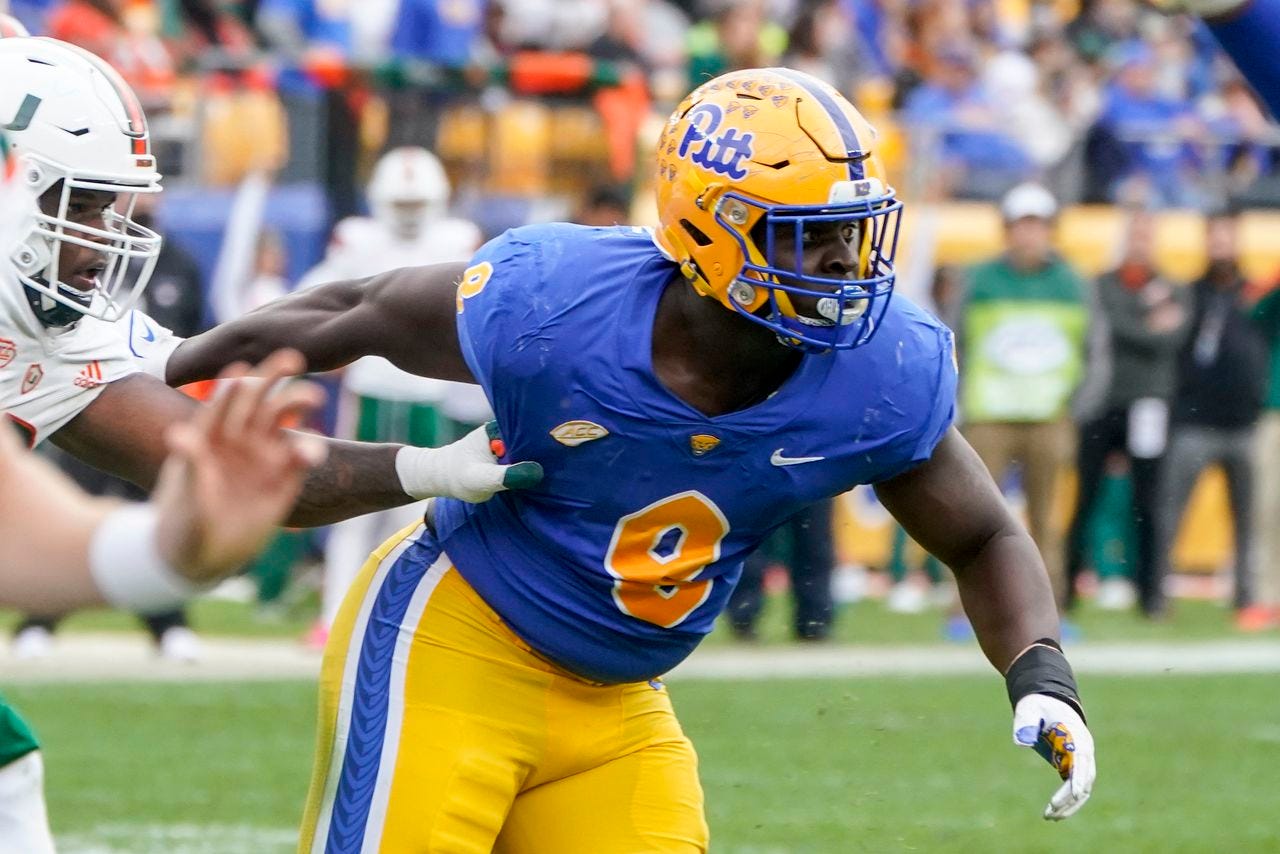 Pitt's Calijah Kancey runs fastest 40-yard dash by a defensive tackle since  2003 - mlive.com