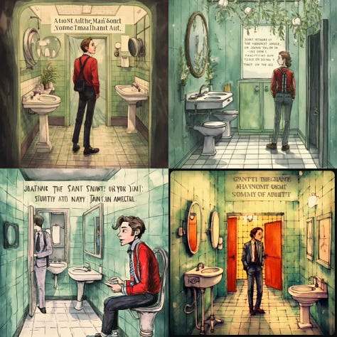 AND NOW SOME AI ART OUTTAKES THAT WERE TO FIRE NOT TO SHARE: