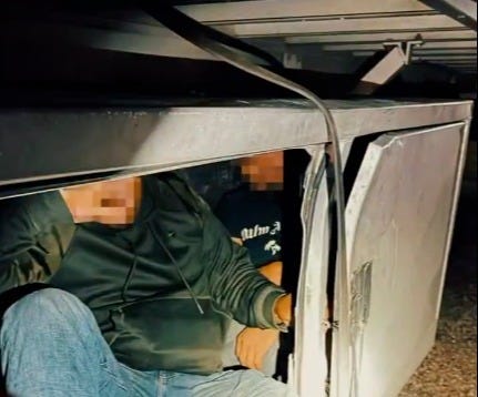 El Paso Sector Border Patrol Agents interrupted a dangerous human smuggling attempt that packed people into a small space beneath a truck.
